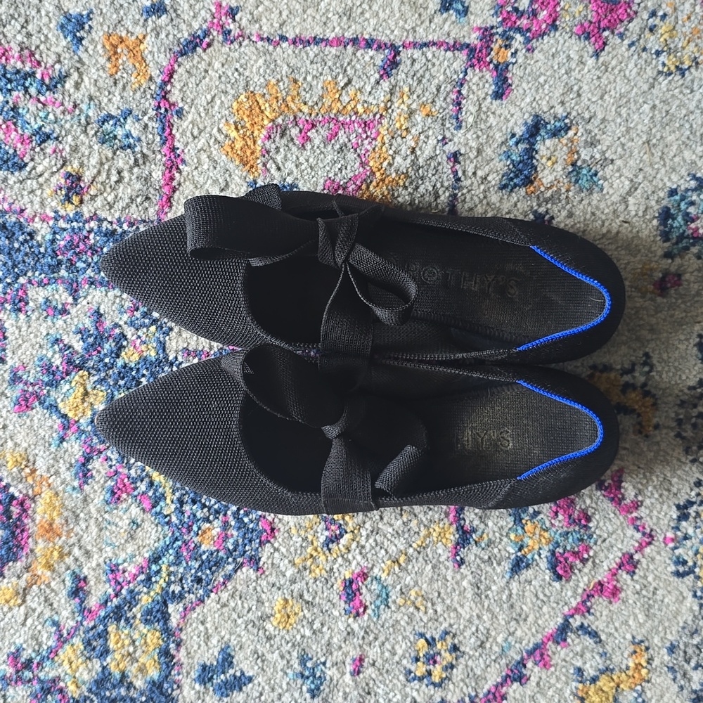 Rothys Mary Jane Black Flats